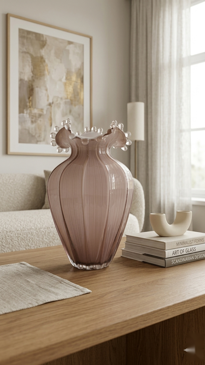 Rose Glass Vase