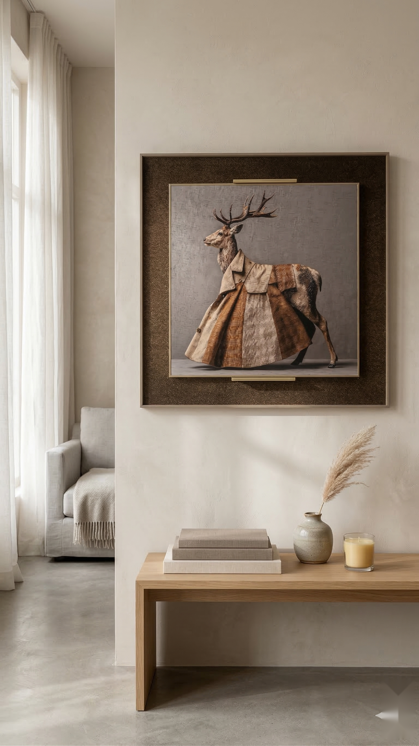 The Stag in Suede Wall Art