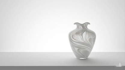 Swirl Art Glass Vase