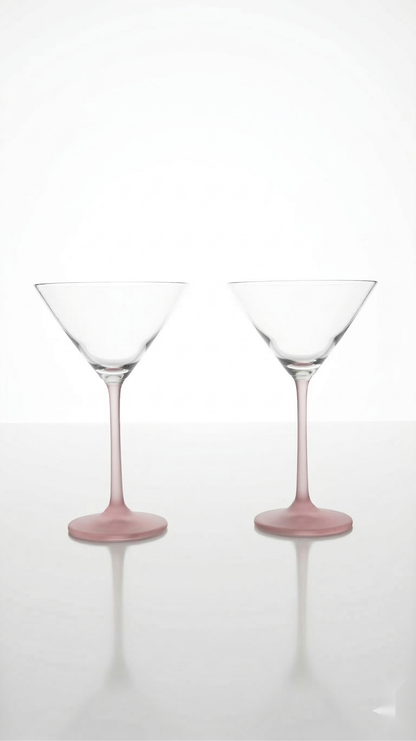 Blush Martini Glass Set