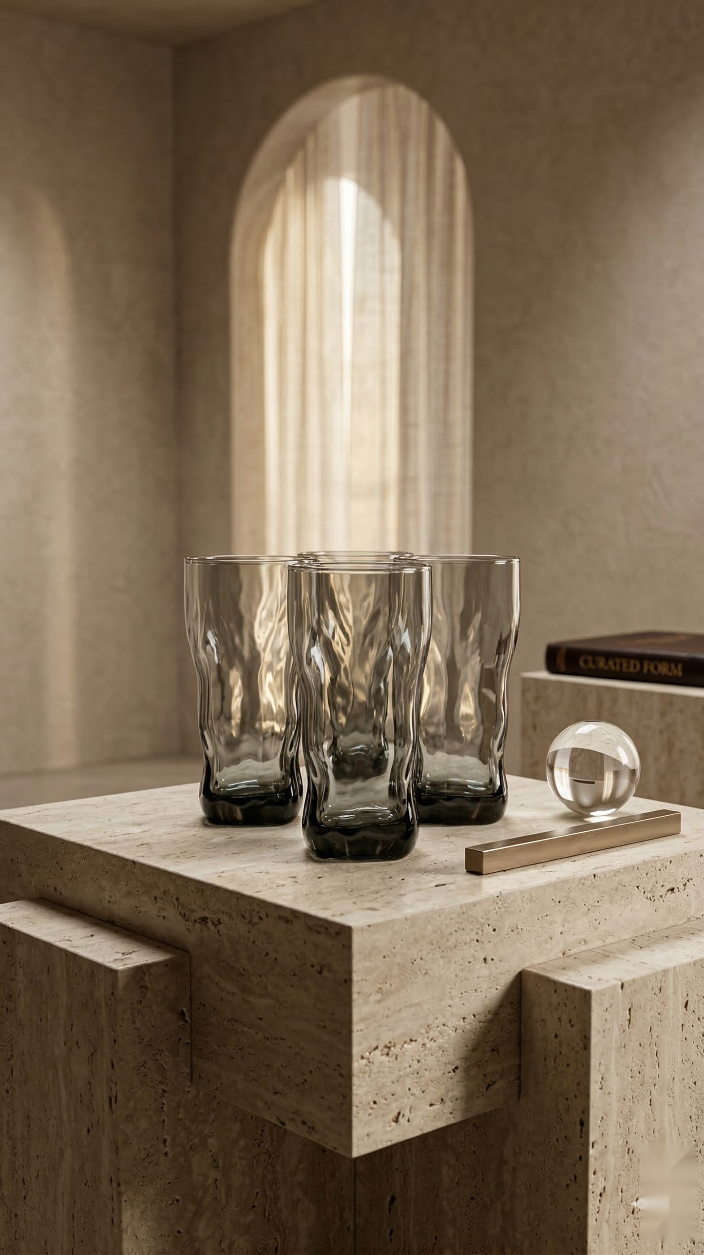 Charcoal Wave Glasses