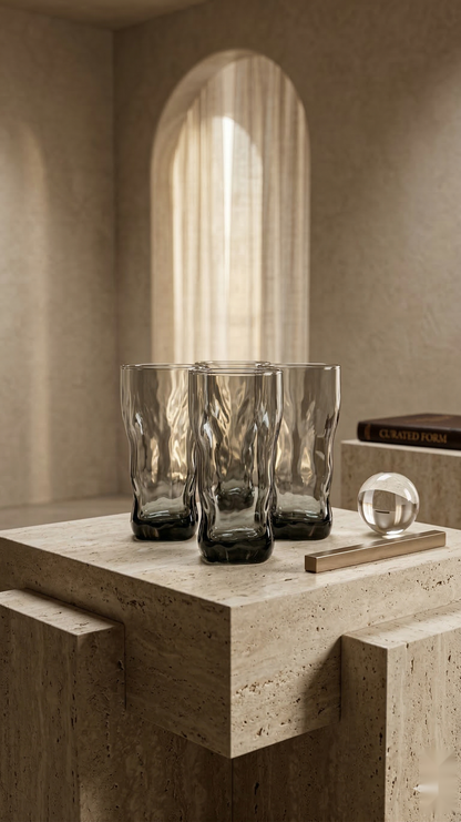 Charcoal Wave Glasses