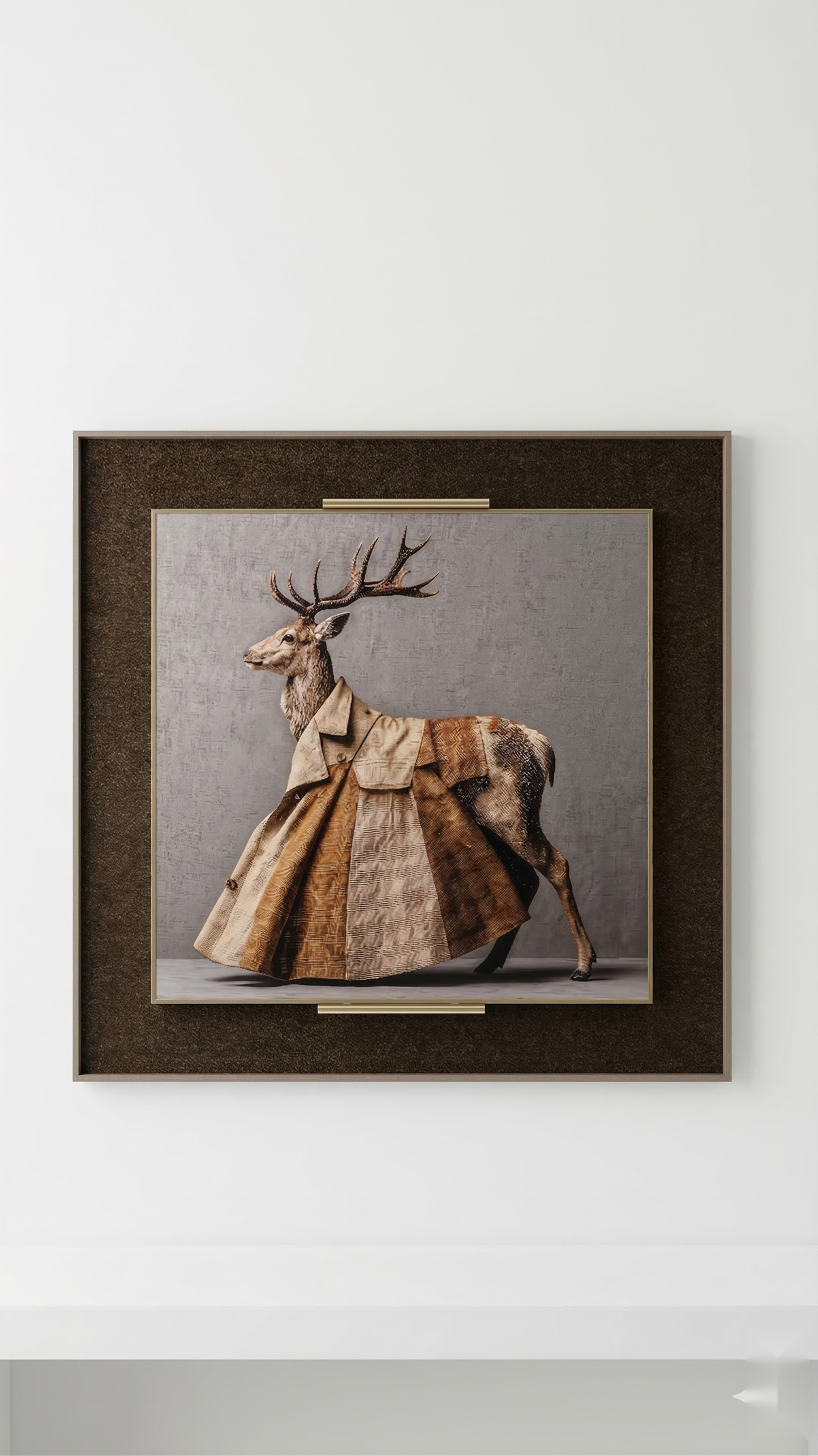 The Stag in Suede Wall Art