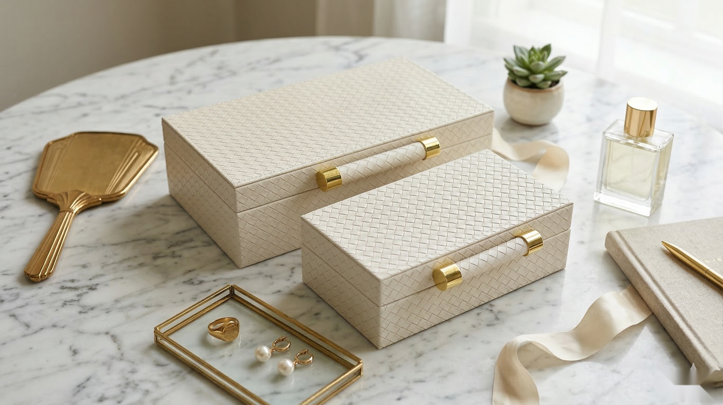 Ivory Root Jewellery Case