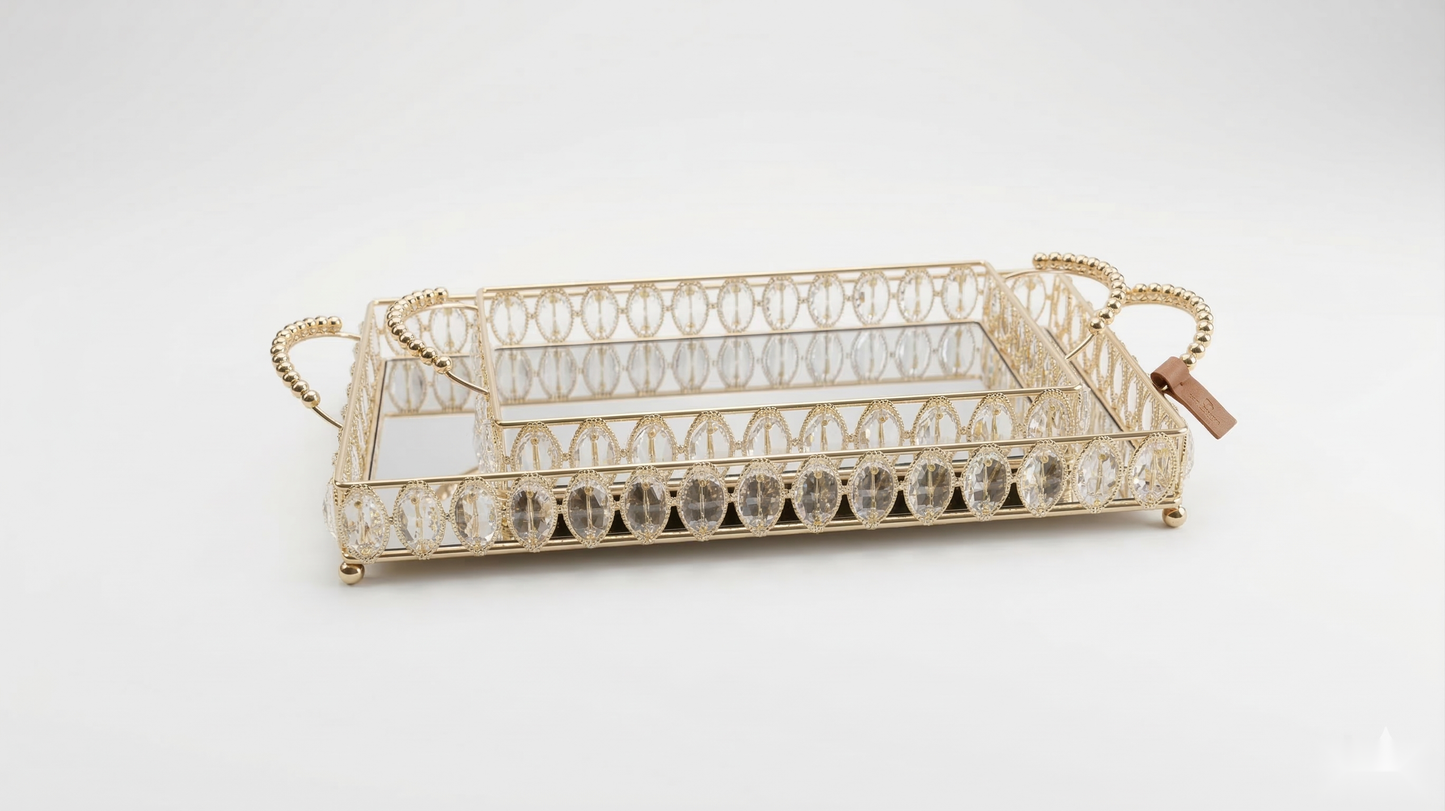Sovereign Crystal Tray Set