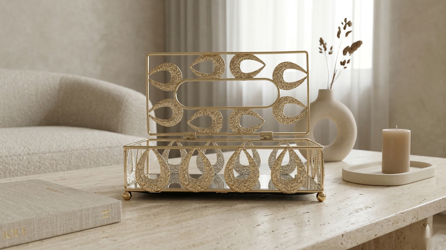 Oval Petal Tissue Box