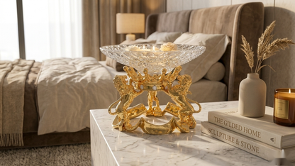 Majestic Lion Crystal Urli