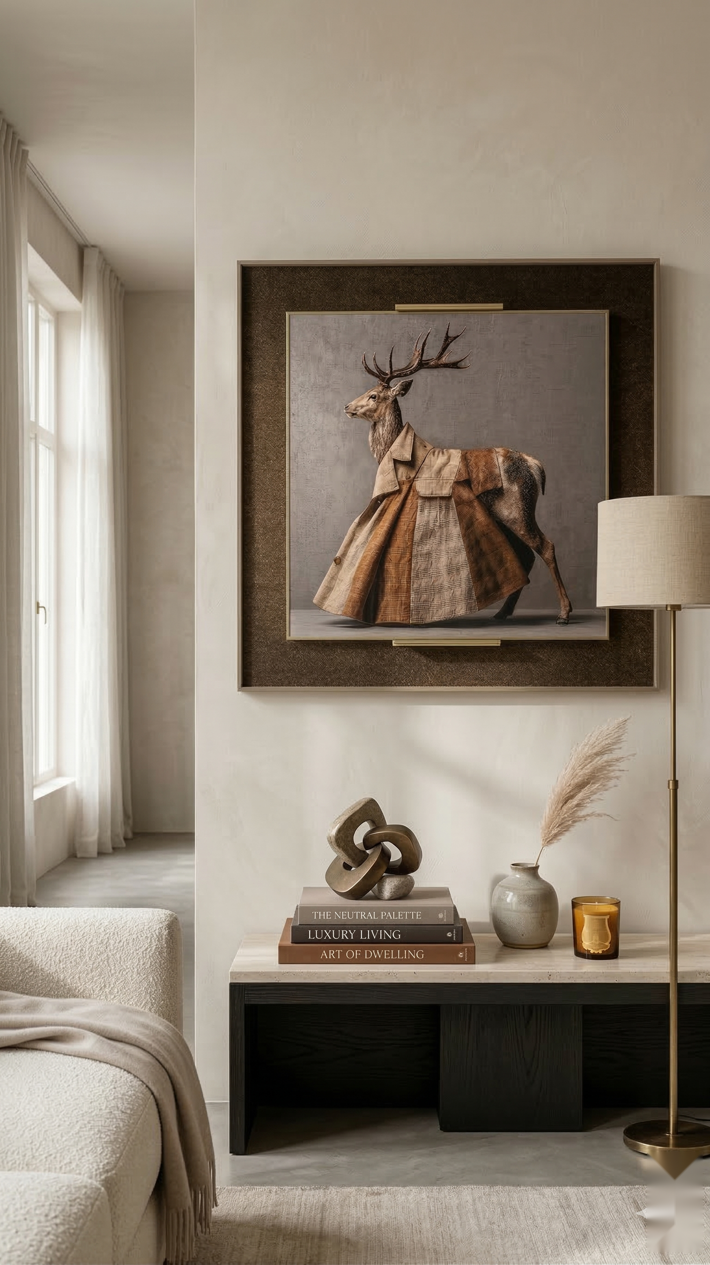 The Stag in Suede Wall Art