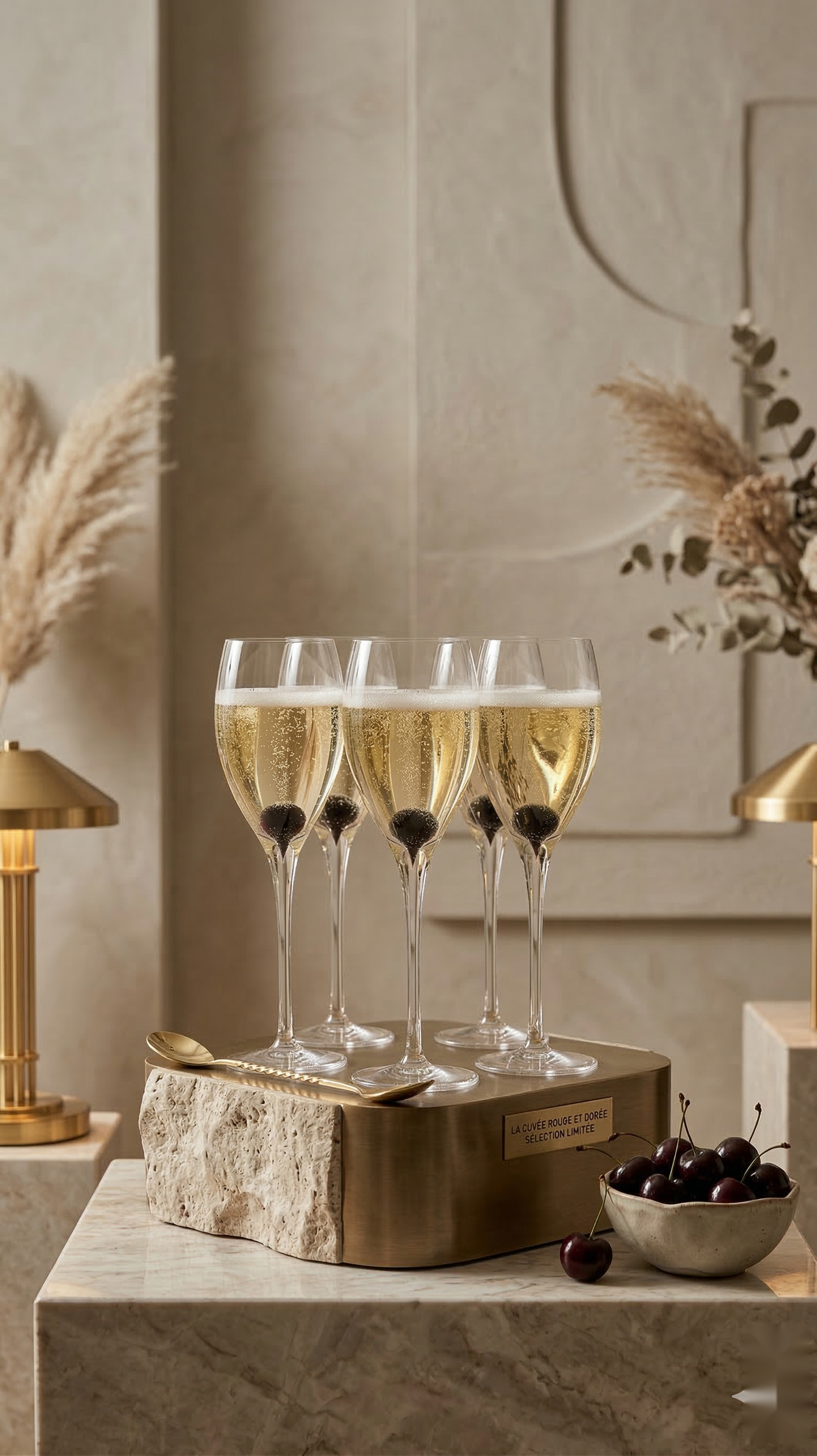 Silhouette Toasting Flutes