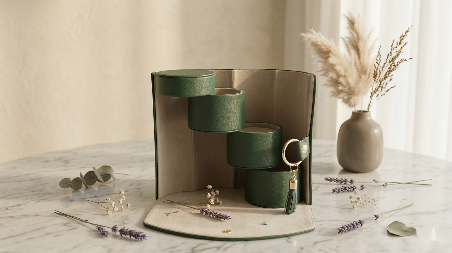 The Wanderlust Jewelry Roll