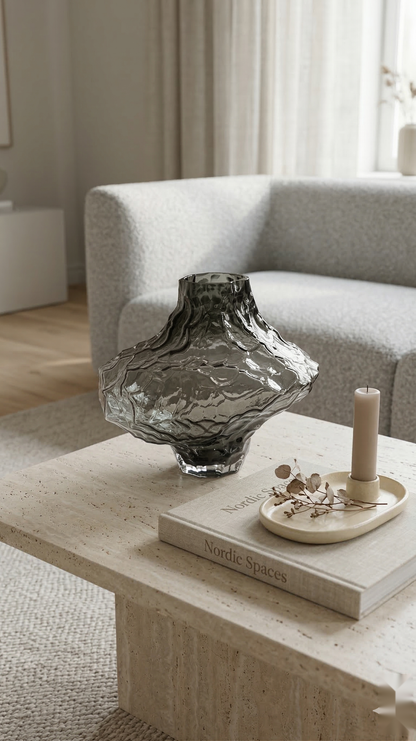 Rhapsody Smoky Glass Vase