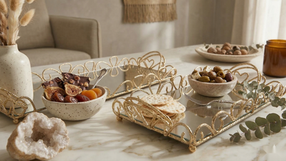 Versailles Mirror Tray Set