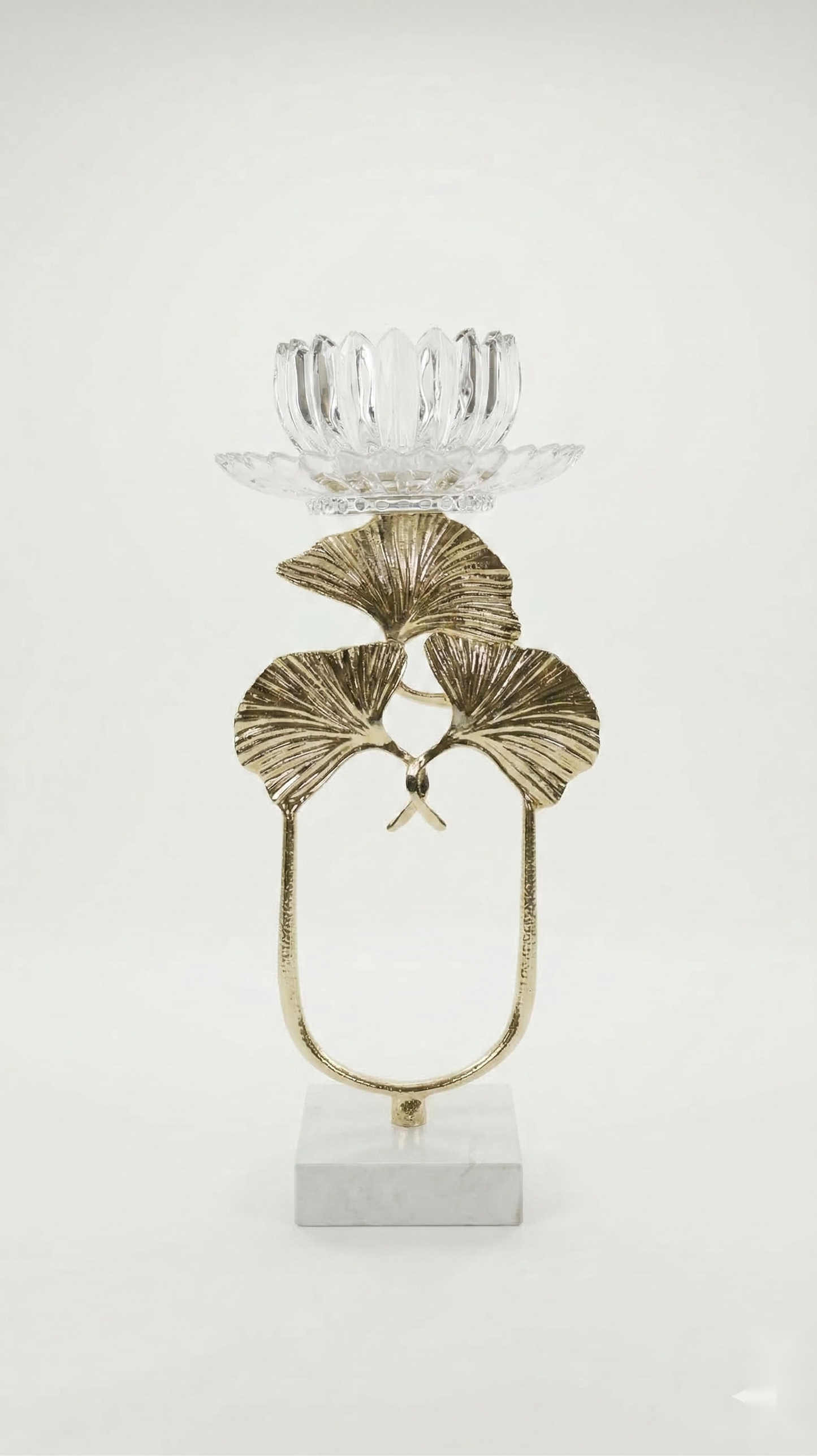 Crystal Lotus Candlestand