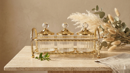 Fluted Canister Set