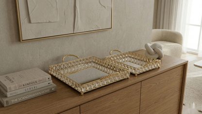 Sovereign Crystal Tray Set