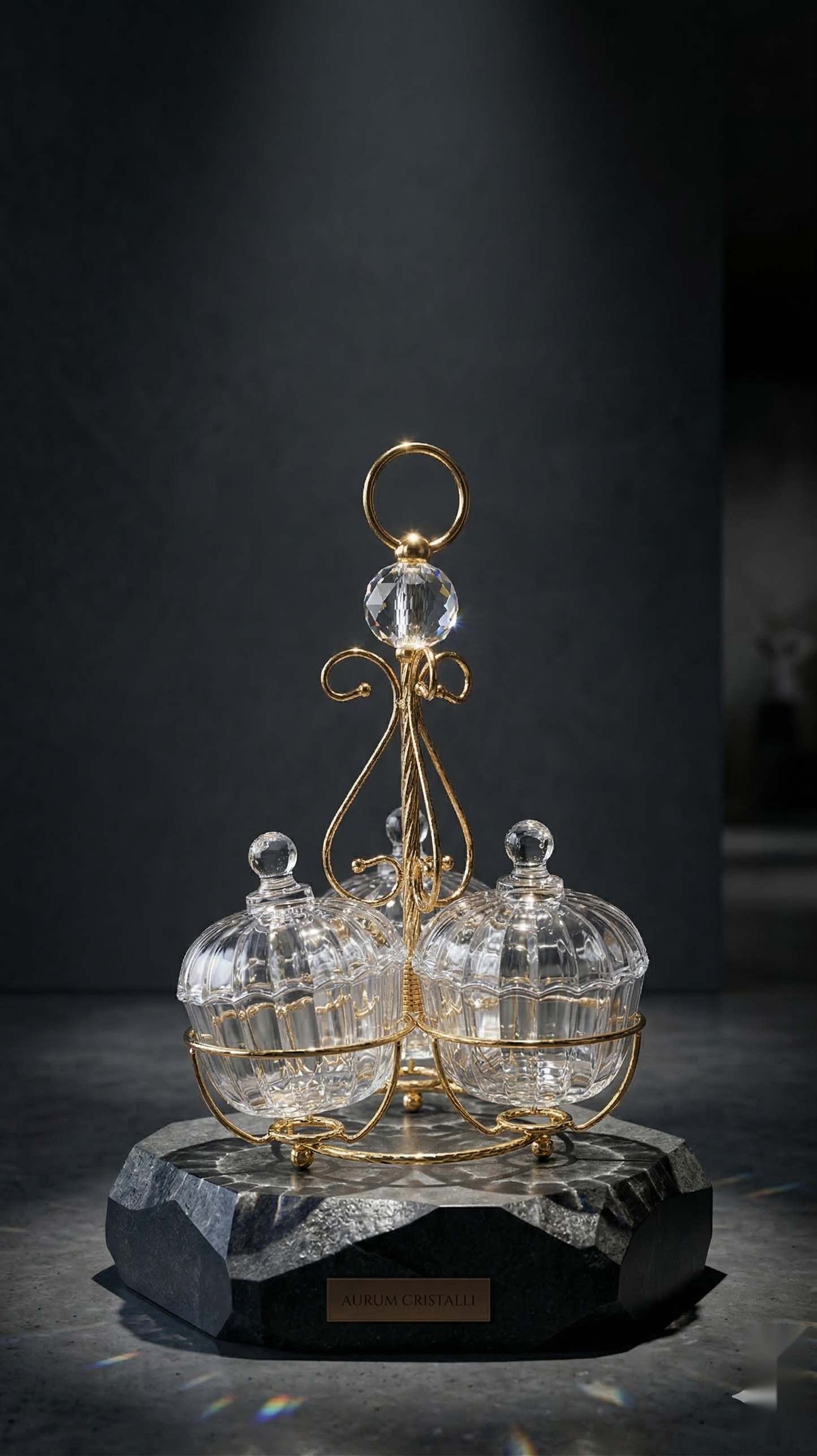 The Crystal Sphere Serving Stand