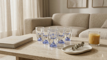 The Blue Dot Shot Glasses