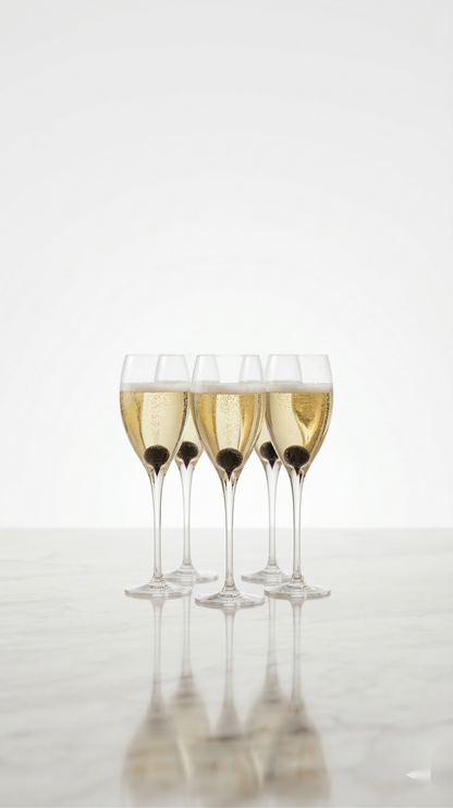Silhouette Toasting Flutes