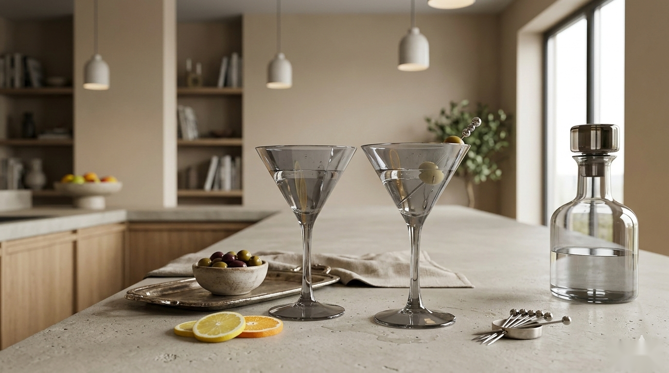 Smoke Martini Glass Set