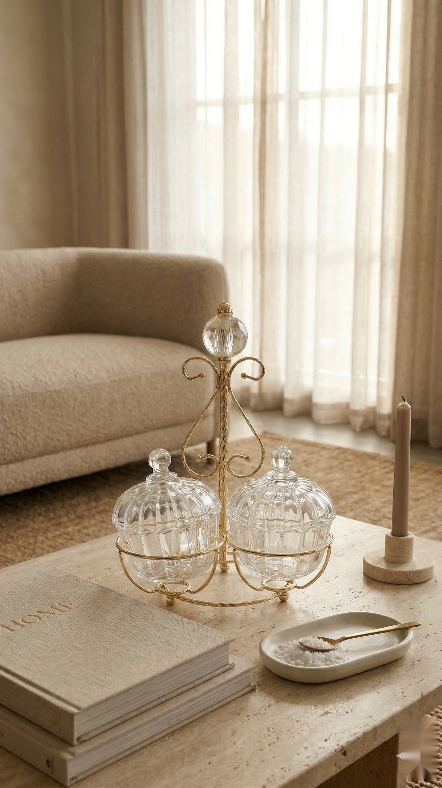 The Crystal Sphere Serving Stand