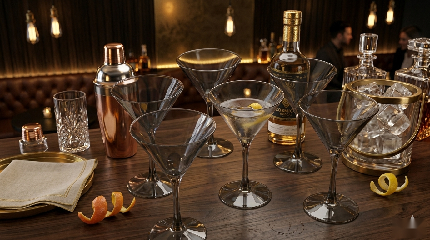 Smoke Martini Glass Set