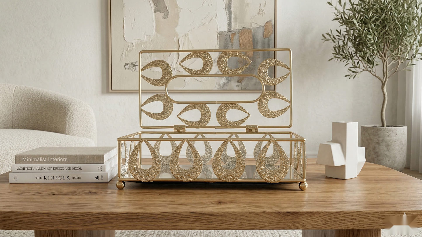 Oval Petal Tissue Box