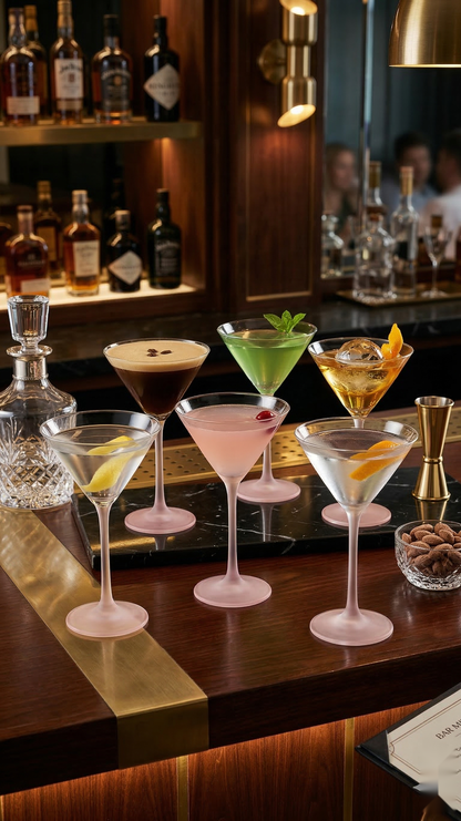 Blush Martini Glass Set