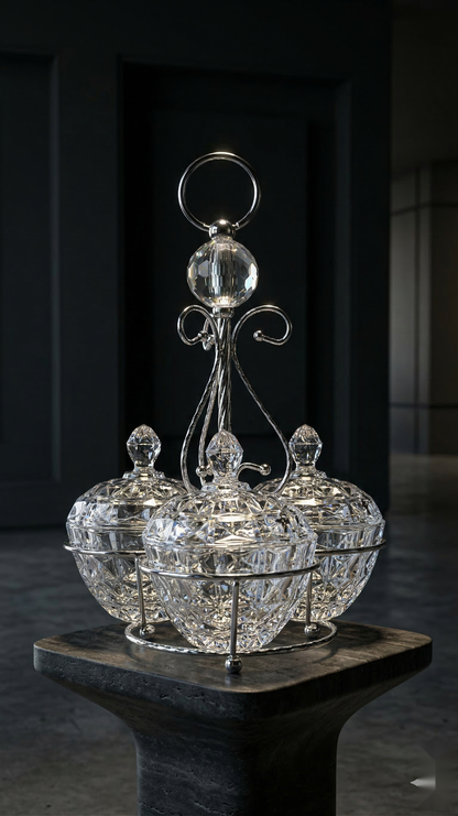 The Crystal Sphere Serving Stand