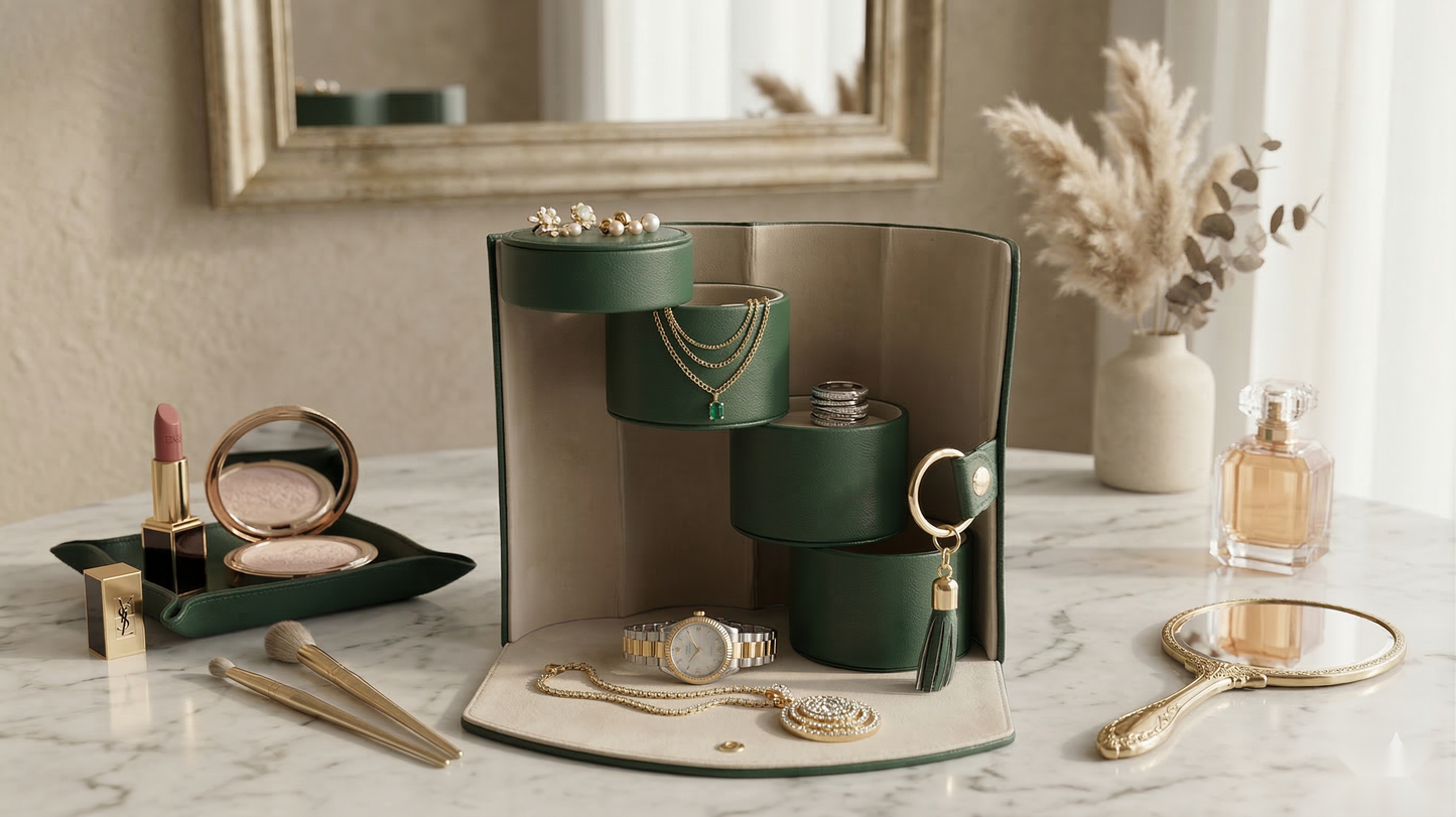 The Wanderlust Jewelry Roll
