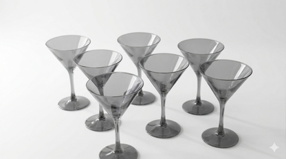 Smoke Martini Glass Set