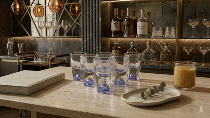 The Blue Dot Shot Glasses