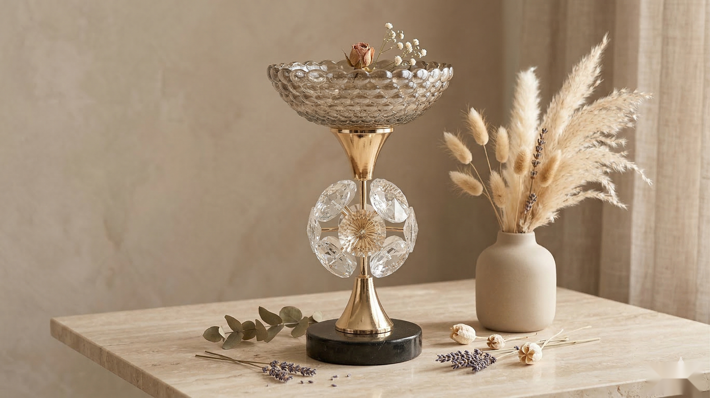 Astraeus Crystal Gold Centerpiece