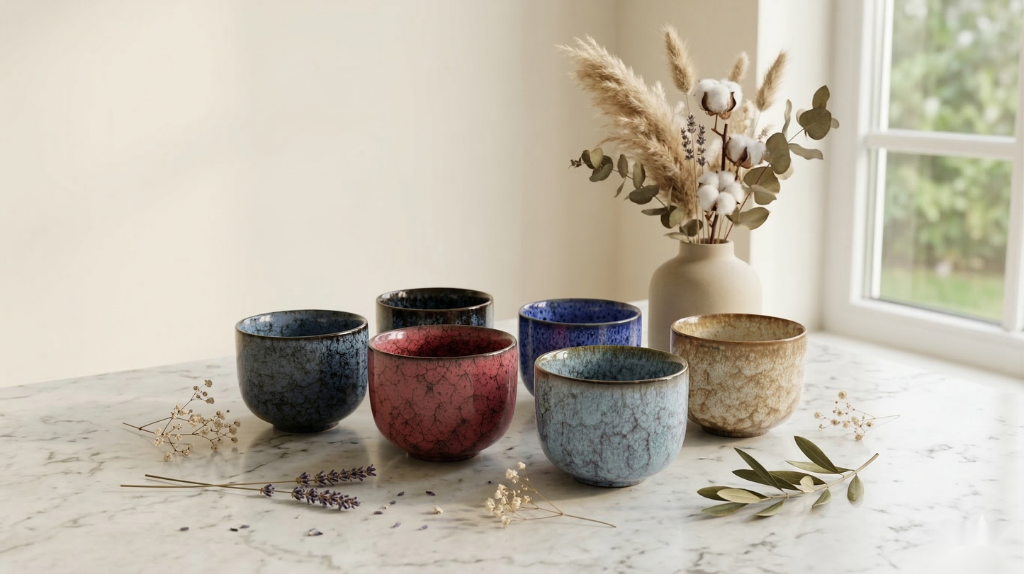 Zenith Spot Tea Bowls