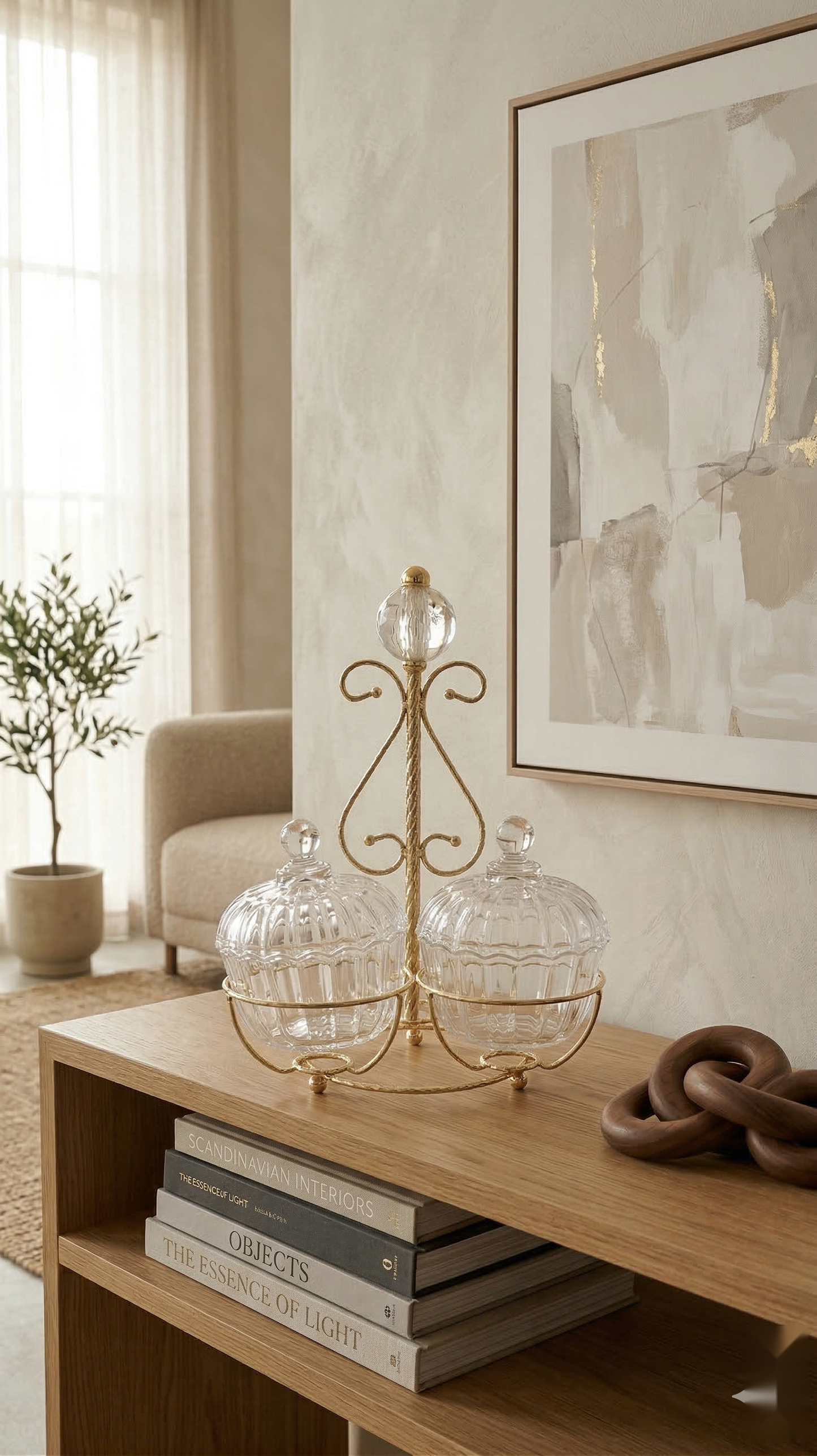 The Crystal Sphere Serving Stand