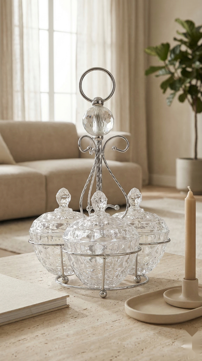 The Crystal Sphere Serving Stand
