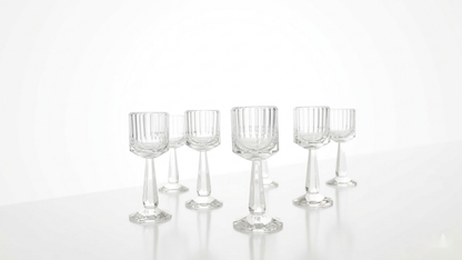 Empire Fluted short Stemware Set