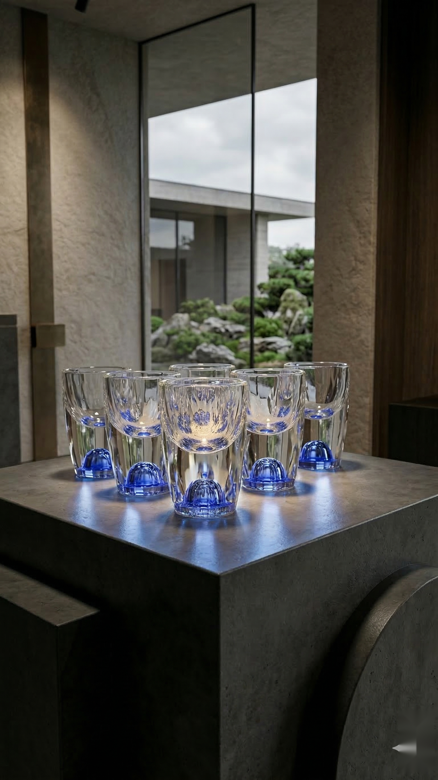 The Blue Dot Shot Glasses