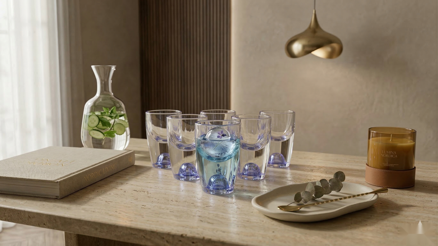 The Blue Dot Shot Glasses