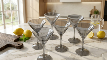 Smoke Martini Glass Set