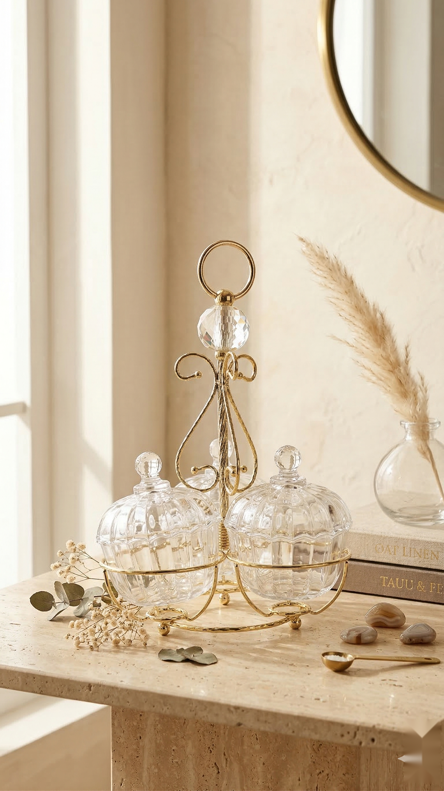 The Crystal Sphere Serving Stand