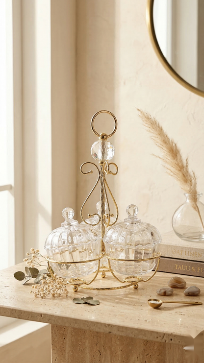 The Crystal Sphere Serving Stand