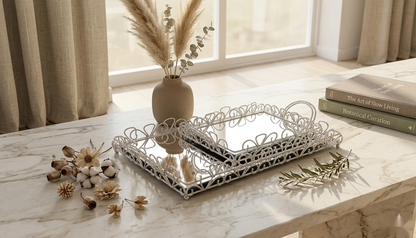 Versailles Mirror Tray Set