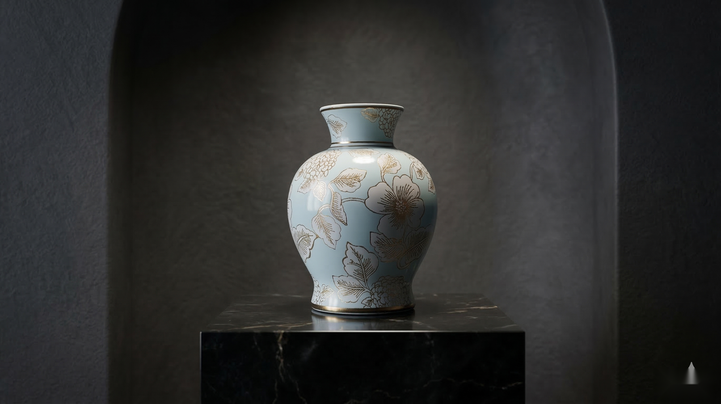The Blue Flora Vase