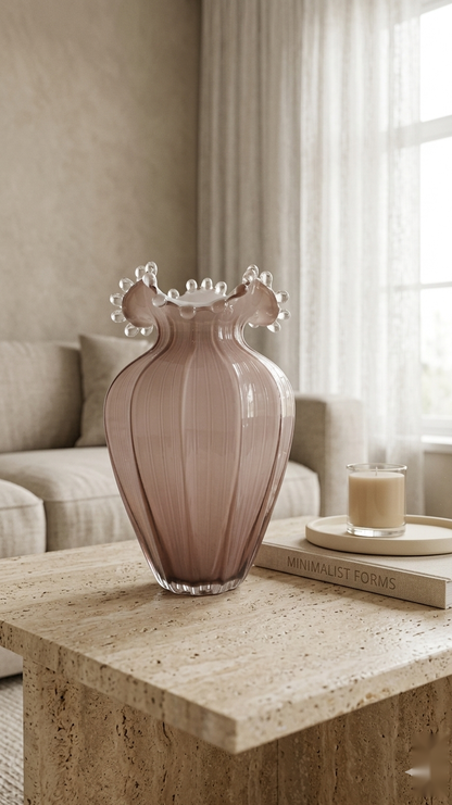 Rose Glass Vase