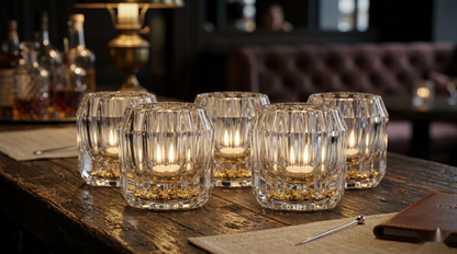 Gilded Base Vodka Glass Set