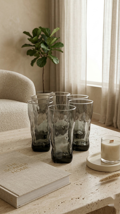 Charcoal Wave Glasses