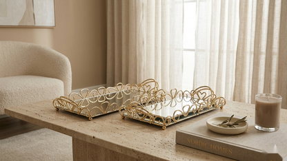 Versailles Mirror Tray Set