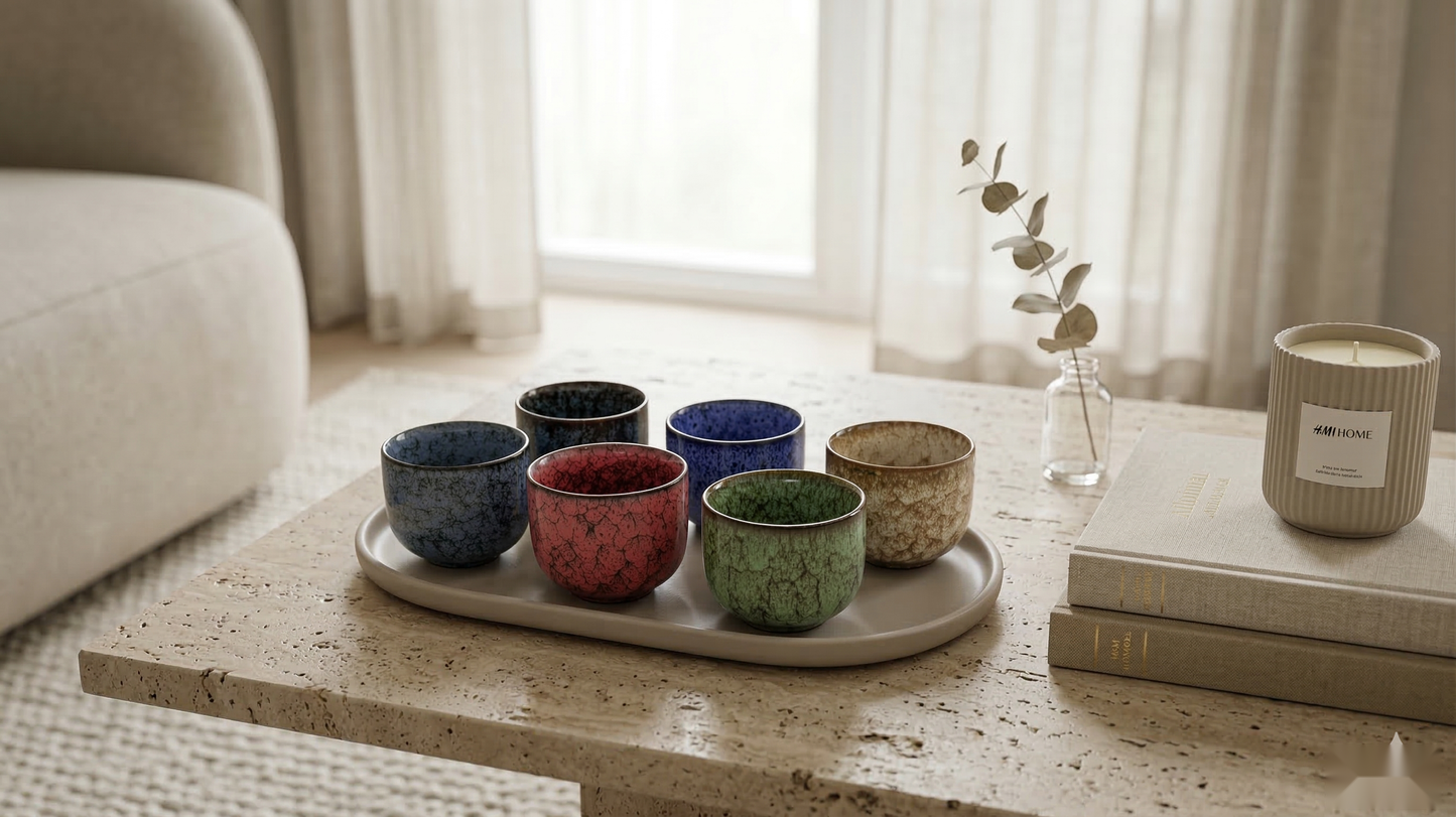 Zenith Spot Tea Bowls