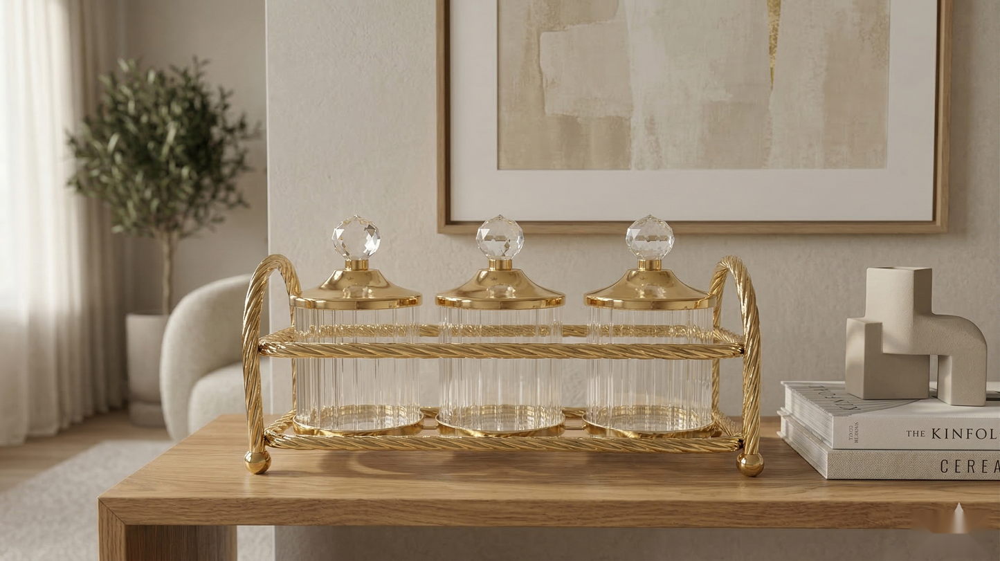 Fluted Canister Set