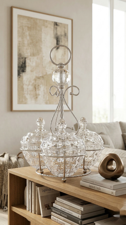 The Crystal Sphere Serving Stand